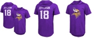 Fanatics Men's Justin Jefferson Purple Minnesota Vikings Player Name Number Pullover Hoodie